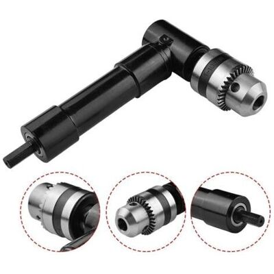 GOTRAYS Portabrocas De Ángulo Recto, Portabrocas De Ángulo Recto Autoajustable De 90°, Eje Eléctrico De 1-10 Mm, Herramienta De Extensión De Taladro, Para Espacios De Trabajo En Esquinas Estrechas GOTRAYS Portabrocas De Ángulo Recto, Portabrocas De Ángulo Recto Autoajustable De 90°, Eje Eléctrico De 1-10 Mm, Herramienta De Extensión De Taladro, Para Espacios De Trabajo En Esquinas Estrechas
