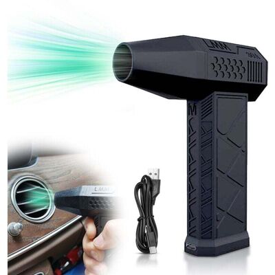 DPZO Soplador De Aire Eléctrico, Soplador De Aire Comprimido De 130.000 Rpm Con Función Turbo Y Velocidad Ajustable, Batería De 3000 Mah (negro) DPZO Soplador De Aire Eléctrico, Soplador De Aire Comprimido De 130.000 Rpm Con Función Turbo Y Velocidad Ajustable, Batería De 3000 Mah (negro)