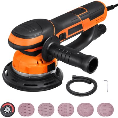 Mophorn - Lijadora Orbital De Doble Acción De 6 Pulgadas, 850 W, 7400 Rpm, Lijadora De Palma Eléctrica De Velocidad Variable Con Conector Para Polvo Y 10 Papeles De Lija Mophorn - Lijadora Orbital De Doble Acción De 6 Pulgadas, 850 W, 7400 Rpm, Lijadora De Palma Eléctrica De Velocidad Variable Con Conector Para Polvo Y 10 Papeles De Lija