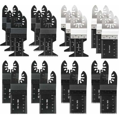 OEM Paquete De 20 Hojas De Sierra Oscilante Profesionales Para Madera/metal, Multiherramienta Universal De Liberación Rápida Para Fein Multimaster, Ryobi, Milwaukee, Bosch, Dremel, Dewalt, Rockwell OEM Paquete De 20 Hojas De Sierra Oscilante Profesionales Para Madera/metal, Multiherramienta Universal De Liberación Rápida Para Fein Multimaster, Ryobi, Milwaukee, Bosch, Dremel, Dewalt, Rockwell