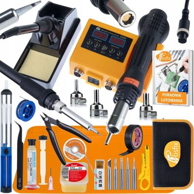 OEM Rosfix Orange Husky 2 En 1 Prokit - Estaci贸n De Soldadura De Aire Caliente + Punta 660 W Lcd 100-480 掳c Set 16 En 1 Estuche Gu铆a Soldadura Smd De Precisi贸n OEM Rosfix Orange Husky 2 En 1 Prokit - Estaci贸n De Soldadura De Aire Caliente + Punta 660 W Lcd 100-480 掳c Set 16 En 1 Estuche Gu铆a Soldadura Smd De Precisi贸n