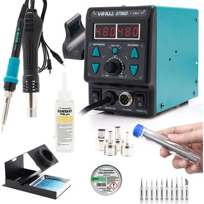 OEM Estación De Soldadura 2 En 1 Yihua 8786d-i + Kit Kit10 OEM Estación De Soldadura 2 En 1 Yihua 8786d-i + Kit Kit10