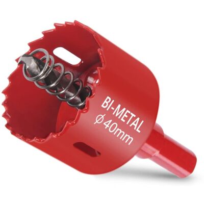 OEM Sierra De Corona Bimetálica, Sierra De Corona Para Madera De Ø40 Mm, Sierra De Corona Con Adaptador Hexagonal Y Broca Central, Para Perforar Plástico, Pvc, Madera, Tablero De Fibra Y Metales Blandos - OEM Sierra De Corona Bimetálica, Sierra De Corona Para Madera De Ø40 Mm, Sierra De Corona Con Adaptador Hexagonal Y Broca Central, Para Perforar Plástico, Pvc, Madera, Tablero De Fibra Y Metales Blandos -