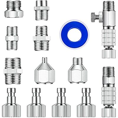 OEM Juego De Adaptadores Para Aerógrafo De 14 Piezas A Juego En Varios Tamaños, Acoplamientos Rápidos Para Pistolas De Aerógrafo, Juego De Adaptadores Para Compresores De Aire, Manguera Para Aerógrafo OEM Juego De Adaptadores Para Aerógrafo De 14 Piezas A Juego En Varios Tamaños, Acoplamientos Rápidos Para Pistolas De Aerógrafo, Juego De Adaptadores Para Compresores De Aire, Manguera Para Aerógrafo