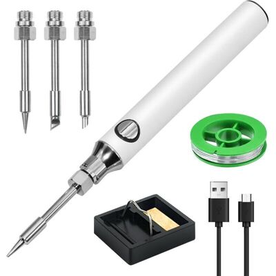 OEM Kit De Soldador, Kit De Soldador Eléctrico, Soldador Inalámbrico Portátil Con Temperatura Ajustable, Incluye 3 Puntas De Soldadura, Alambre De Soldadura, Soporte Para Soldador, Soldador Profesional Y OEM Kit De Soldador, Kit De Soldador Eléctrico, Soldador Inalámbrico Portátil Con Temperatura Ajustable, Incluye 3 Puntas De Soldadura, Alambre De Soldadura, Soporte Para Soldador, Soldador Profesional Y