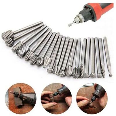 OEM Juego De 20 Fresas Rotativas Hss, Matriz De Corte De Carburo De Tungsteno, Vástago De 3 Mm (1/8 De Pulgada), Fresas Dremel Para Carpintería, Corte Y Perforación. -crezuo OEM Juego De 20 Fresas Rotativas Hss, Matriz De Corte De Carburo De Tungsteno, Vástago De 3 Mm (1/8 De Pulgada), Fresas Dremel Para Carpintería, Corte Y Perforación. -crezuo