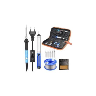 OEM Kit De Soldador, Kit De Soldadura Eléctrica De Precisión De 60 W Con Interruptor De Encendido/apagado, Temperatura Ajustable De 200 A 450 ℃, Soporte Con Esponja, 5 Puntas De Soldadura, Bomba Desoldado OEM Kit De Soldador, Kit De Soldadura Eléctrica De Precisión De 60 W Con Interruptor De Encendido/apagado, Temperatura Ajustable De 200 A 450 ℃, Soporte Con Esponja, 5 Puntas De Soldadura, Bomba Desoldado