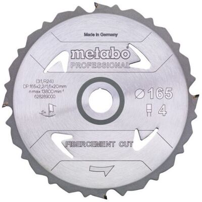 Metabo Corte Profesional de Fibrocemento 628297000 Hoja de sierra circular 190 x 30 x 1.6 mm - Tipo de producto Metabo Corte Profesional de Fibrocemento 628297000 Hoja de sierra circular 190 x 30 x 1.6 mm - Tipo de producto