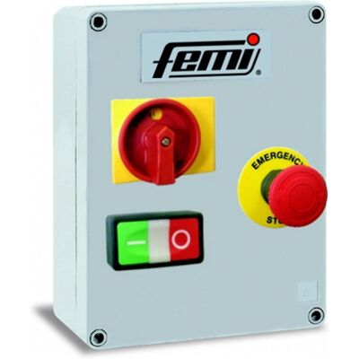 Panel De Control + Interruptor De Parada De Emergencia Amoladoras Femi 450-850 Vatios - 7800227 Panel De Control + Interruptor De Parada De Emergencia Amoladoras Femi 450-850 Vatios - 7800227