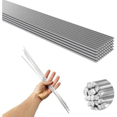 FOCTRO Varillas De Soldadura, 50 Electrodos De Soldadura De Aluminio De Baja Temperatura De 2,0 Mm - Varillas De Soldadura De Fácil Fusión - Resistentes A La Corrosión (33 Cm) FOCTRO Varillas De Soldadura, 50 Electrodos De Soldadura De Aluminio De Baja Temperatura De 2,0 Mm - Varillas De Soldadura De Fácil Fusión - Resistentes A La Corrosión (33 Cm)