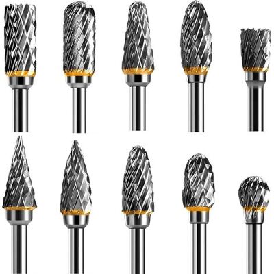 OEM Juego De 10 Brocas Rotativas De Acero De Carburo De Tungsteno Para Fresadora, Vástago De 1/8", Para Bricolaje, Tallado De Madera, Pulido De Metales, Grabado Y Perforación. OEM Juego De 10 Brocas Rotativas De Acero De Carburo De Tungsteno Para Fresadora, Vástago De 1/8", Para Bricolaje, Tallado De Madera, Pulido De Metales, Grabado Y Perforación.