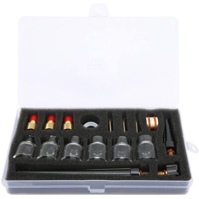 OEM Kit De Accesorios Para Soplete De Soldadura, Boquilla De Vidrio Para Electrodo Y Abrazadera De Tungsteno Para Pistola De Soldadura De Argón Wp9/20 OEM Kit De Accesorios Para Soplete De Soldadura, Boquilla De Vidrio Para Electrodo Y Abrazadera De Tungsteno Para Pistola De Soldadura De Argón Wp9/20