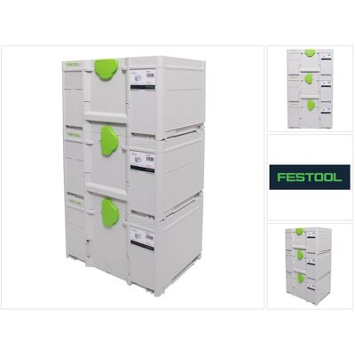 Festool - SYS3 m 237 Set di systainer - Systainer set - 396 x 296 x 237 mm - 21,4 l Festool - SYS3 m 237 Set di systainer - Systainer set - 396 x 296 x 237 mm - 21,4 l