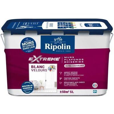 Pintura Blanc Velours Ripolin - 5L - Paredes ytechos Pintura Blanc Velours Ripolin - 5L - Paredes ytechos