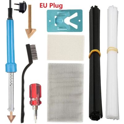 OEM Kit De Soldadura De Plástico, Kit De Reparación De Soldador De 80 W, Máquina De Soldadura De Plástico Con Temperatura Ajustable, Red De Parcheo, Soporte Para Soldador, Cepillo De Alambre OEM Kit De Soldadura De Plástico, Kit De Reparación De Soldador De 80 W, Máquina De Soldadura De Plástico Con Temperatura Ajustable, Red De Parcheo, Soporte Para Soldador, Cepillo De Alambre