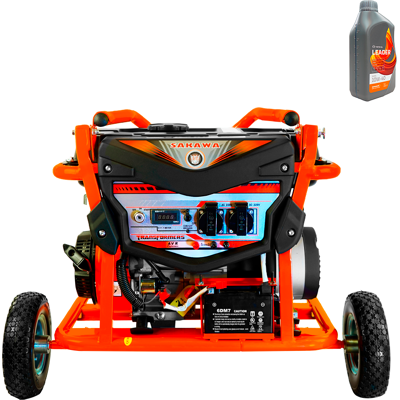 SAKAWA Generador Eléctrico Monofásico 3000e + Aceite SAKAWA Generador Eléctrico Monofásico 3000e + Aceite