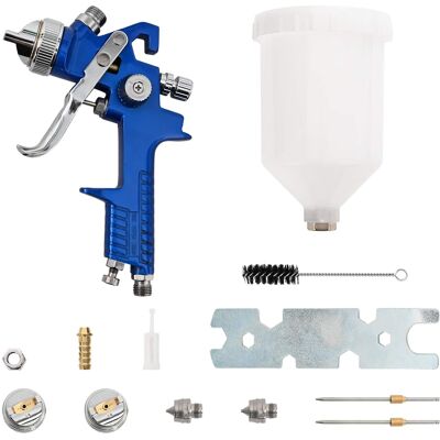 Kit De Pistola De Pulverización Hvlp Con Taza De 600 Ml 600 Ml Vidaxl Kit De Pistola De Pulverización Hvlp Con Taza De 600 Ml 600 Ml Vidaxl