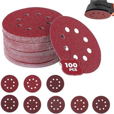 OEM Juego De 100 Discos De Lijado, Discos Abrasivos De Grano 40/60/80/120/180/240/320/400, Tamaño 125 Mm, Ideal Para Lijar/pulir/eliminar Óxido, Amoladora Angular - Crezuo OEM Juego De 100 Discos De Lijado, Discos Abrasivos De Grano 40/60/80/120/180/240/320/400, Tamaño 125 Mm, Ideal Para Lijar/pulir/eliminar Óxido, Amoladora Angular - Crezuo