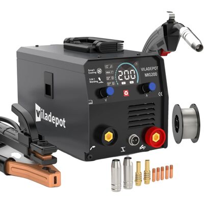 OEM Soldadora Mig, 200 A, 220 V, Dimensiones: 345 X 315 X 240 Mm, Peso: 6,6 Kg, Función: Mig/mma/tig Sin Gas OEM Soldadora Mig, 200 A, 220 V, Dimensiones: 345 X 315 X 240 Mm, Peso: 6,6 Kg, Función: Mig/mma/tig Sin Gas