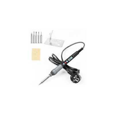 OEM Soldador Eléctrico De 90 W, Temperatura Ajustable De 100 ℃ A 480 ℃, Pantalla De Temperatura Visible, Interruptor De Encendido/apagado, 5 Puntas De Repuesto Para Soldadura Y Reparación - Crezuo OEM Soldador Eléctrico De 90 W, Temperatura Ajustable De 100 ℃ A 480 ℃, Pantalla De Temperatura Visible, Interruptor De Encendido/apagado, 5 Puntas De Repuesto Para Soldadura Y Reparación - Crezuo