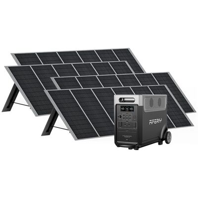 OEM Estación De Energía Portátil - Aferiy - P310 - 3840wh - 3600w - 4x Paneles 400w OEM Estación De Energía Portátil - Aferiy - P310 - 3840wh - 3600w - 4x Paneles 400w