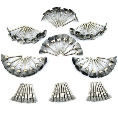 OEM 60 Cepillos De Alambre De Acero Para Pulir Para Dremel, 20 Cepillos De Copa Con Forma De Corona Para Cada Uno, Miniherramientas Rotativas Para Bricolaje OEM 60 Cepillos De Alambre De Acero Para Pulir Para Dremel, 20 Cepillos De Copa Con Forma De Corona Para Cada Uno, Miniherramientas Rotativas Para Bricolaje