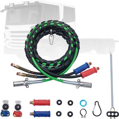 Kit De Líneas De Aire Para Semirremolque 3 En 1, 95 X 95 X 4570 Mm 7,5 Mpa - Vevor Kit De Líneas De Aire Para Semirremolque 3 En 1, 95 X 95 X 4570 Mm 7,5 Mpa - Vevor