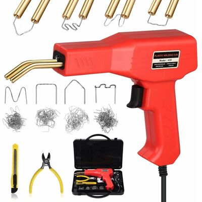 TREETALK Kit De Soldadura De Plástico De 50 W, Kit De Reparación De Plástico 2 En 1 Para Parachoques De Coche Con 200 Grapas Y 7 Tipos De Varillas De Soldadura, Soldador De Plástico Para Reparación De Parachoq TREETALK Kit De Soldadura De Plástico De 50 W, Kit De Reparación De Plástico 2 En 1 Para Parachoques De Coche Con 200 Grapas Y 7 Tipos De Varillas De Soldadura, Soldador De Plástico Para Reparación De Parachoq