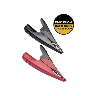 Fluke Suregrip Pinzas De Prueba Rojas Y Negras 1000 V 10 A Fluke Suregrip Pinzas De Prueba Rojas Y Negras 1000 V 10 A
