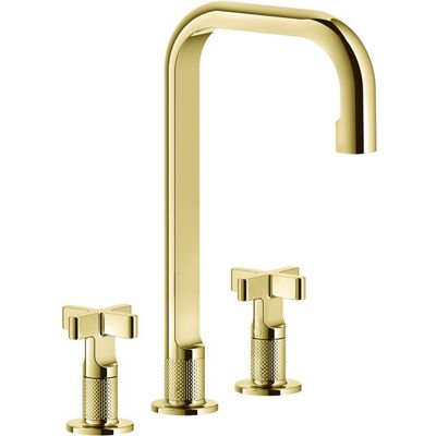 Inciso+ Mezclador De Lavabo De 3 Agujeros, Caño H=212 Mm X - Gessi Inciso+ Mezclador De Lavabo De 3 Agujeros, Caño H=212 Mm X - Gessi