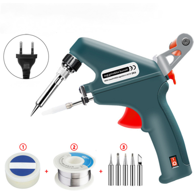OEM Kit De Soldador, Pistola De Soldar De 60 W Y 220 V Con Interruptor De Encendido/apagado, Herramienta De Soldadura De Una Mano Con 50 G De Alambre De Soldadura, 5 Puntas De Soldadura, Pasta De Soldar P OEM Kit De Soldador, Pistola De Soldar De 60 W Y 220 V Con Interruptor De Encendido/apagado, Herramienta De Soldadura De Una Mano Con 50 G De Alambre De Soldadura, 5 Puntas De Soldadura, Pasta De Soldar P
