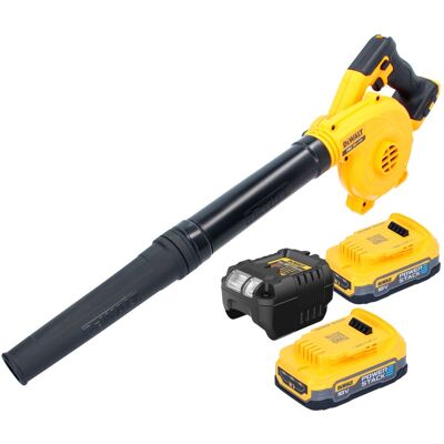 DeWalt DCV 100 E2 - 18 V - 2x Powerstack 1,7 Ah - Cargador incluido - Soplador de hojas DeWalt DCV 100 E2 - 18 V - 2x Powerstack 1,7 Ah - Cargador incluido - Soplador de hojas