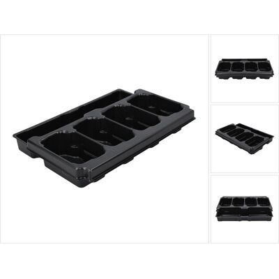 Juego básico Metabo Inserto – Para 4 baterías 18V y cargador - Almacenamiento Juego básico Metabo Inserto – Para 4 baterías 18V y cargador - Almacenamiento