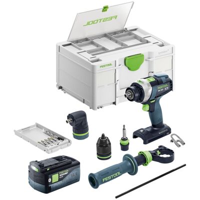 Festool Tpc 18/4-basic-set: Taladro Atornillador A Batería De 18 V, 75 Nm, Sin Escobillas + 1 Batería De 5,0 Ah + Systainer - Sin Cargador Festool Tpc 18/4-basic-set: Taladro Atornillador A Batería De 18 V, 75 Nm, Sin Escobillas + 1 Batería De 5,0 Ah + Systainer - Sin Cargador