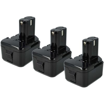 vhbw 3x Batería para Hitachi - NiMH 12V 3300mAh - Negro - Accesorio para herramientas vhbw 3x Batería para Hitachi - NiMH 12V 3300mAh - Negro - Accesorio para herramientas