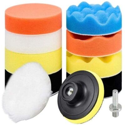 OEM 11 Esponjas De Pulido De 80 Mm, Almohadillas De Pulido, Kit De Pulido Con Adaptador De Taladro M10, Almohadillas De Lana Para Pulir, Lijar Y Encerar Automóviles. OEM 11 Esponjas De Pulido De 80 Mm, Almohadillas De Pulido, Kit De Pulido Con Adaptador De Taladro M10, Almohadillas De Lana Para Pulir, Lijar Y Encerar Automóviles.