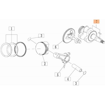 Oleo Mac Cigüeñal Generador Modelos Pge48is Original Emak L66152631 Oleo Mac Cigüeñal Generador Modelos Pge48is Original Emak L66152631