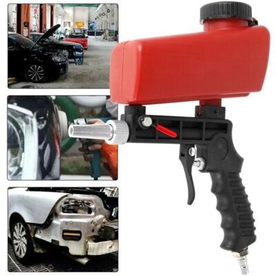 OEM Pistola De Chorro De Arena Neumática Portátil De 90 Psi, Máquina De Chorro De Arena Manual De Aluminio Ligero, Herramienta Ajustable Por Gravedad. OEM Pistola De Chorro De Arena Neumática Portátil De 90 Psi, Máquina De Chorro De Arena Manual De Aluminio Ligero, Herramienta Ajustable Por Gravedad.