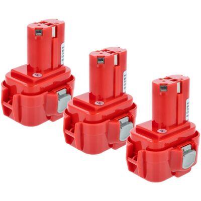 Batería Makita vhbw Modelo 6940D - 3000mAh NiMH Rojo Batería Makita vhbw Modelo 6940D - 3000mAh NiMH Rojo