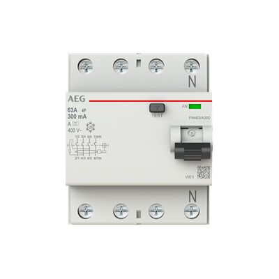 Interruptor Diferencial Aeg Fn463/a300 63a 300ma Interruptor Diferencial Aeg Fn463/a300 63a 300ma