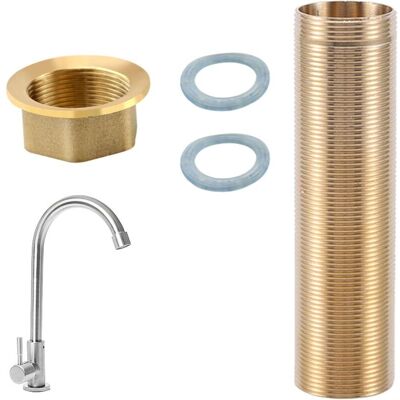 FOCTRO Kit De Reparación De Grifo, Manguera De Extensión Roscada M3010cm Para Grifo Mezclador, Kit De Fijación De Varilla Roscada Para Grifo De Cocina, Accesorios De Fijación Roscados De Latón Para Reparació FOCTRO Kit De Reparación De Grifo, Manguera De Extensión Roscada M3010cm Para Grifo Mezclador, Kit De Fijación De Varilla Roscada Para Grifo De Cocina, Accesorios De Fijación Roscados De Latón Para Reparació