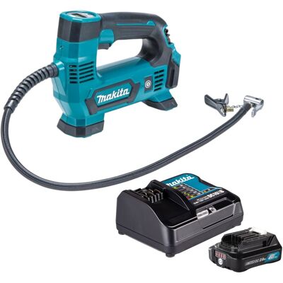 Compresor A Batería Makita Mp 100 Dsa1, 12 V, Máx. 8,3 Bar + 1 Batería De 2,0 Ah + Cargador Compresor A Batería Makita Mp 100 Dsa1, 12 V, Máx. 8,3 Bar + 1 Batería De 2,0 Ah + Cargador
