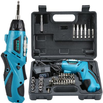 OEM Destornillador Inalámbrico De 4,8 V – Mini Taladro Multifuncional Con Batería Para Aficionados Al Bricolaje, Juego De Herramientas Eléctricas OEM Destornillador Inalámbrico De 4,8 V – Mini Taladro Multifuncional Con Batería Para Aficionados Al Bricolaje, Juego De Herramientas Eléctricas
