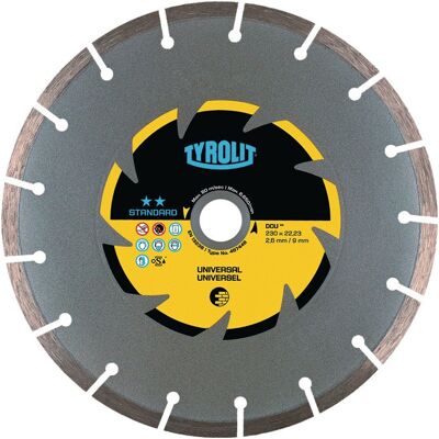 Disco De Corte De Diamante Dcu Stand.d.125mm Taladro 22.23mm Construcción Univ.7mm Tyrolit Disco De Corte De Diamante Dcu Stand.d.125mm Taladro 22.23mm Construcción Univ.7mm Tyrolit