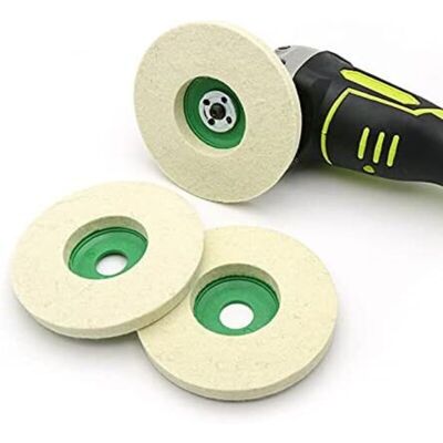 OEM Juego De 3 Discos De Pulido De Fieltro De Lana De 90 Mm Para Amoladora Angular (verde) - Crezuo OEM Juego De 3 Discos De Pulido De Fieltro De Lana De 90 Mm Para Amoladora Angular (verde) - Crezuo
