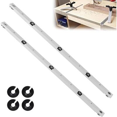 OEM Barra De Inglete De 450 Mm, 2 Rieles Guía Ajustables Para Sierra De Inglete, Barra De Inglete De Aleación De Aluminio Con Ranura En T, Herramienta De Medición Para Sierra De Mesa OEM Barra De Inglete De 450 Mm, 2 Rieles Guía Ajustables Para Sierra De Inglete, Barra De Inglete De Aleación De Aluminio Con Ranura En T, Herramienta De Medición Para Sierra De Mesa