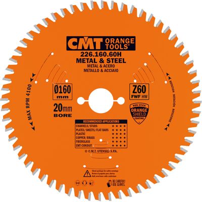 CMT 226.160.60h Sierra Circular Para Metales 160x2.0/1.6x20+16 Z60 Fwf CMT 226.160.60h Sierra Circular Para Metales 160x2.0/1.6x20+16 Z60 Fwf