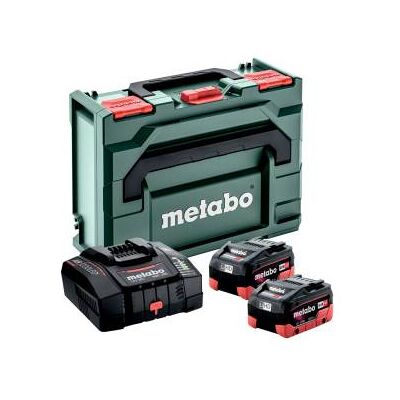 Juego de Baterías Metabo Basic-Set - 2 x 8 Ah LiHD + Cargador Rápido Juego de Baterías Metabo Basic-Set - 2 x 8 Ah LiHD + Cargador Rápido