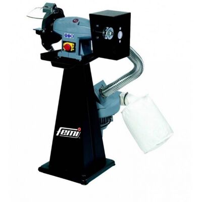 Femi - Amoladora Combinada 198 Evo - 1100 W Trifásica - Ø 200x30x20 Mm - Sin Muela Ni Cepillo - 8005432 Femi - Amoladora Combinada 198 Evo - 1100 W Trifásica - Ø 200x30x20 Mm - Sin Muela Ni Cepillo - 8005432