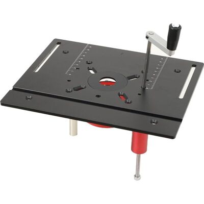 ENLENK Elevador Para Router, Mesa De Fresado Y Tupí, Kit De Accesorios Para Mesa De Fresado, Sistema De Elevación Manual Para Madera, Máquina De Grabado, Inserto Para Mesa De Sierra, Base Ajustable Para Bric ENLENK Elevador Para Router, Mesa De Fresado Y Tupí, Kit De Accesorios Para Mesa De Fresado, Sistema De Elevación Manual Para Madera, Máquina De Grabado, Inserto Para Mesa De Sierra, Base Ajustable Para Bric